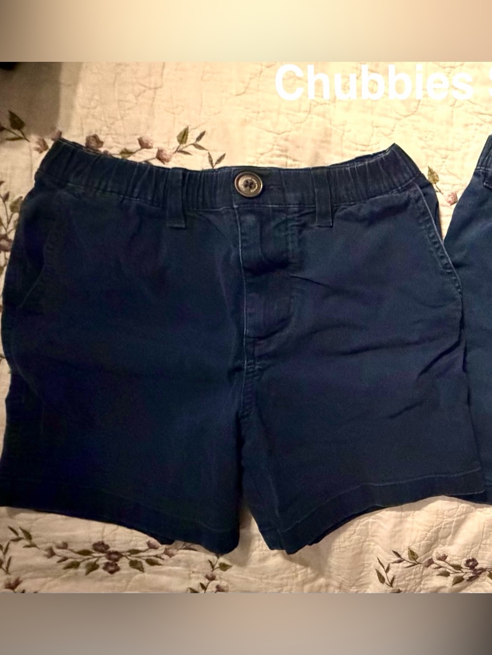 chubbies Navy Blue Kids Shorts